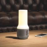 Lampa LED 3in1 Lexon Terrace, Difuzor Bluetooth, Functie Powerbank, 4000mAh, Autonomie 24h, 2xUSB-A, 1x USB-C, Gri 21 - lerato.ro