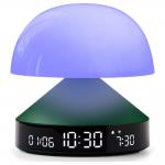 Ceas cu alarma 3in1 Lexon Mina Sunrise, Lampa LED cu 9 culori, Display Digital, 2000mAh, USB-C, Dark Green 5 - lerato.ro