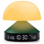 Ceas cu alarma 3in1 Lexon Mina Sunrise, Lampa LED cu 9 culori, Display Digital, 2000mAh, USB-C, Dark Green 7 - lerato.ro