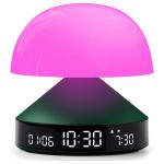 Ceas cu alarma 3in1 Lexon Mina Sunrise, Lampa LED cu 9 culori, Display Digital, 2000mAh, USB-C, Dark Green 8 - lerato.ro
