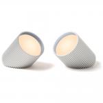 Set 2 lampi LED Ray Light, Lumina cu 7 culori, Autonomie 6h, IPX4, USB-C, Silver 12 - lerato.ro