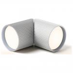 Set 2 lampi LED Ray Light, Lumina cu 7 culori, Autonomie 6h, IPX4, USB-C, Silver 2 - lerato.ro