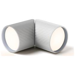 Set 2 lampi LED Ray Light, Lumina cu 7 culori, Autonomie 6h, IPX4, USB-C, Silver