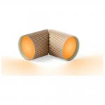 Set 2 lampi LED Ray Light, Lumina cu 7 culori, Autonomie 6h, IPX4, USB-C, Gold 9 - lerato.ro