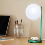 Lampa LED Lexon Bubble, 15W, Lumina cu 7 culori, Autonomie 6h, USB-C, Dark Green 11 - lerato.ro
