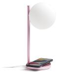 Lampa LED Lexon Bubble, 15W, Lumina cu 7 culori, Autonomie 6h, USB-C, Light Pink 10 - lerato.ro