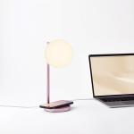 Lampa LED Lexon Bubble, 15W, Lumina cu 7 culori, Autonomie 6h, USB-C, Light Pink 11 - lerato.ro