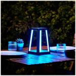 Lampa LED 2in1 Lexon Orbe Lantern cu Incarcator Wireless, Lumina cu 9 culori,  5000mAh, Autonomie 8h, IPX4, USB-C, Albastru 4 - lerato.ro