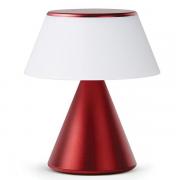 Lampa LED Lexon Luma M, Lumina cu 9 culori, 900mAh, Autonomie 4h, IPX4, USB-C, Dark Red