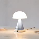 Lampa LED Lexon Mina Audio L, Difuzor Bluetooth 5W, Autonomie 24h, USB-C, Silver 7 - lerato.ro