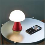 Lampa LED Lexon Mina Audio L, Difuzor Bluetooth 5W, Autonomie 24h, USB-C, Dark Red 5 - lerato.ro