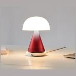 Lampa LED Lexon Mina Audio L, Difuzor Bluetooth 5W, Autonomie 24h, USB-C, Dark Red 7 - lerato.ro