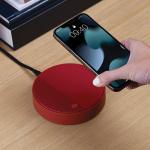 Incarcator wireless Lexon Oslo Energy Plus, PD 10W, Difuzor Bluetooth 4.2, USB-C, Dark Red 11 - lerato.ro