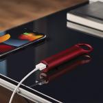 Baterie externa portabila Lexon Nomaday, 3000 mAh, 1A, 1x USB-A, 1x USB-C, Rosu 4 - lerato.ro