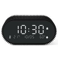 Ceas cu alarma Lexon Ray, Senzor Temperatura / Umiditate, Night Mode, Display Digital, USB-C, Negru