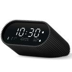 Ceas cu alarma Lexon Ray, Senzor Temperatura / Umiditate, Night Mode, Display Digital, USB-C, Negru 4 - lerato.ro