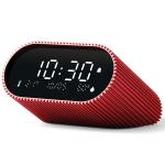 Ceas cu alarma Lexon Ray, Senzor Temperatura / Umiditate, Night Mode, Display Digital, USB-C, Rosu 4 - lerato.ro