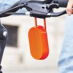 Boxa portabila wireless Lexon Mino T cu suport si carabina, 5W, Bluetooth 4.2, Autonomie 5h, 800mAh, USB-C, IPX4, Portocaliu 9 - lerato.ro