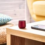 Boxa portabila wireless Lexon Mino Plus, 3W, Bluetooth, Autonomie 3h, USB-C, Dark Red 4 - lerato.ro