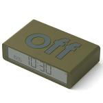 Ceas cu alarma Lexon Flip Classic, Snooze, Display Digital, 1200mAh, USB-C, Khaki 5 - lerato.ro