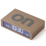 Ceas cu alarma Lexon Flip Classic, Snooze, Display Digital, 1200mAh, USB-C, Gold 4 - lerato.ro