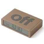 Ceas cu alarma Lexon Flip Classic, Snooze, Display Digital, 1200mAh, USB-C, Gold 5 - lerato.ro