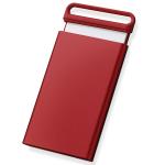 Suport pentru carti de vizita Lexon Nomaday, 64 x 10 x 114 mm, Dark Red 3 - lerato.ro