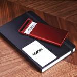 Suport pentru carti de vizita Lexon Nomaday, 64 x 10 x 114 mm, Dark Red 5 - lerato.ro