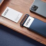 Suport pentru carti de vizita Lexon Nomaday, 64 x 10 x 114 mm, Dark Blue 11 - lerato.ro