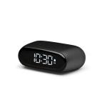 Ceas cu alarma Lexon Minut Mini, Snooze, Display Digital, Control tactil, 800mAh, USB-C, Negru 2 - lerato.ro