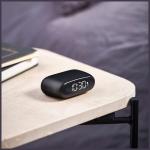 Ceas cu alarma Lexon Minut Mini, Snooze, Display Digital, Control tactil, 800mAh, USB-C, Negru 3 - lerato.ro