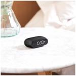 Ceas cu alarma Lexon Minut Mini, Snooze, Display Digital, Control tactil, 800mAh, USB-C, Negru 5 - lerato.ro