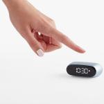 Ceas cu alarma Lexon Minut Mini, Snooze, Display Digital, Control tactil, 800mAh, USB-C, Light Blue 6 - lerato.ro