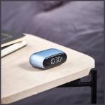 Ceas cu alarma Lexon Minut Mini, Snooze, Display Digital, Control tactil, 800mAh, USB-C, Light Blue 7 - lerato.ro