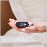 Ceas cu alarma Lexon Minut Mini, Snooze, Display Digital, Control tactil, 800mAh, USB-C, Roz 8 - lerato.ro
