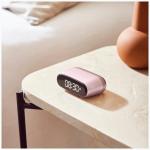 Ceas cu alarma Lexon Minut Mini, Snooze, Display Digital, Control tactil, 800mAh, USB-C, Roz 9 - lerato.ro