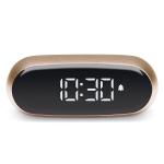 Ceas cu alarma Lexon Minut Mini, Snooze, Display Digital, Control tactil, 800mAh, USB-C, Gold 3 - lerato.ro