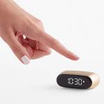 Ceas cu alarma Lexon Minut Mini, Snooze, Display Digital, Control tactil, 800mAh, USB-C, Gold 6 - lerato.ro