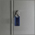 Lacat cu amprenta Lexon Nomaday, IP65, USB-C, Navy Blue 6 - lerato.ro