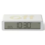 Ceas cu alarma Lexon Flip Classic, Snooze, Display Digital, 1200mAh, USB-C, Alb 3 - lerato.ro