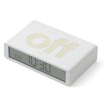 Ceas cu alarma Lexon Flip Classic, Snooze, Display Digital, 1200mAh, USB-C, Alb 5 - lerato.ro
