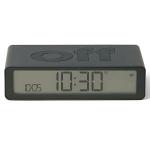 Ceas cu alarma Lexon Flip Classic, Snooze, Display Digital, 1200mAh, USB-C, Dark Gray 2 - lerato.ro