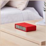 Ceas cu alarma Lexon Flip Classic, Snooze, Display Digital, 1200mAh, USB-C, Rosu 8 - lerato.ro