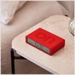 Ceas cu alarma Lexon Flip Classic, Snooze, Display Digital, 1200mAh, USB-C, Rosu 9 - lerato.ro