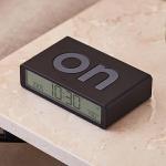 Ceas cu alarma Lexon Flip Classic, Snooze, Display Digital, 1200mAh, USB-C, Negru 7 - lerato.ro