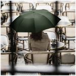 Umbrela pliabila Lexon Mini Hook, Lungime 50cm, Diametru 122cm, Khaki 4 - lerato.ro