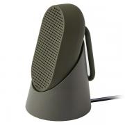 Boxa portabila wireless Lexon Mino T cu suport si carabina, 5W, Bluetooth 4.2, Autonomie 5h, 800mAh, USB-C, IPX4, Khaki