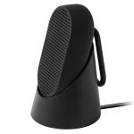 Boxa portabila wireless Lexon Mino T cu suport si carabina, 5W, Bluetooth 4.2, Autonomie 5h, 800mAh, USB-C, IPX4, Negru 2 - lerato.ro