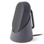 Boxa portabila wireless Lexon Mino T cu suport si carabina, 5W, Bluetooth 4.2, Autonomie 5h, 800mAh, USB-C, IPX4, Gri 2 - lerato.ro