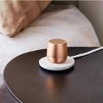 Boxa portabila wireless Lexon Mino Plus, 3W, Bluetooth, Autonomie 3h, USB-C, Gold 8 - lerato.ro